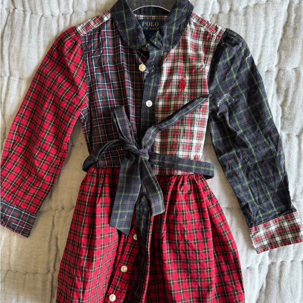 Polo by Ralph Lauren Kids Multicolor Plaid Shirt Dress